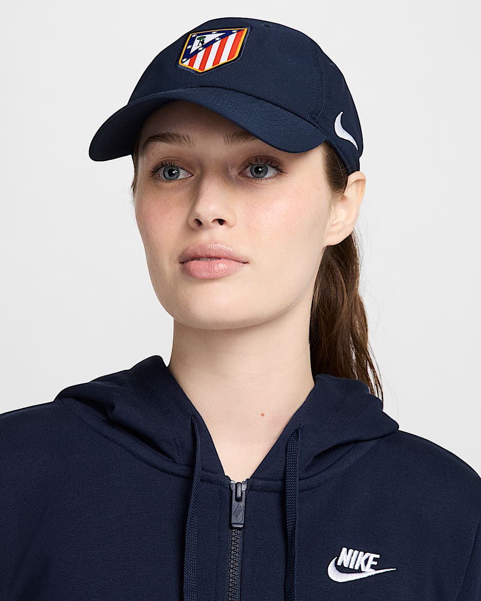 Atlético Madrid Nike Football Soft Cap - Obsidian/White