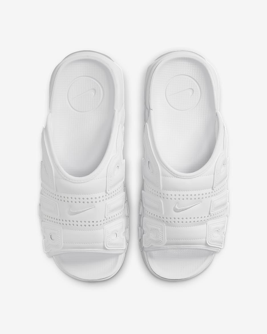 Chanclas para hombre Nike Air More Uptempo - Blanco/Blanco team/Blanco