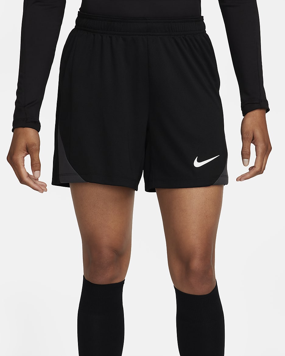 Nike Strike Dri-FIT voetbalshorts voor dames - Zwart/Anthracite/Wit