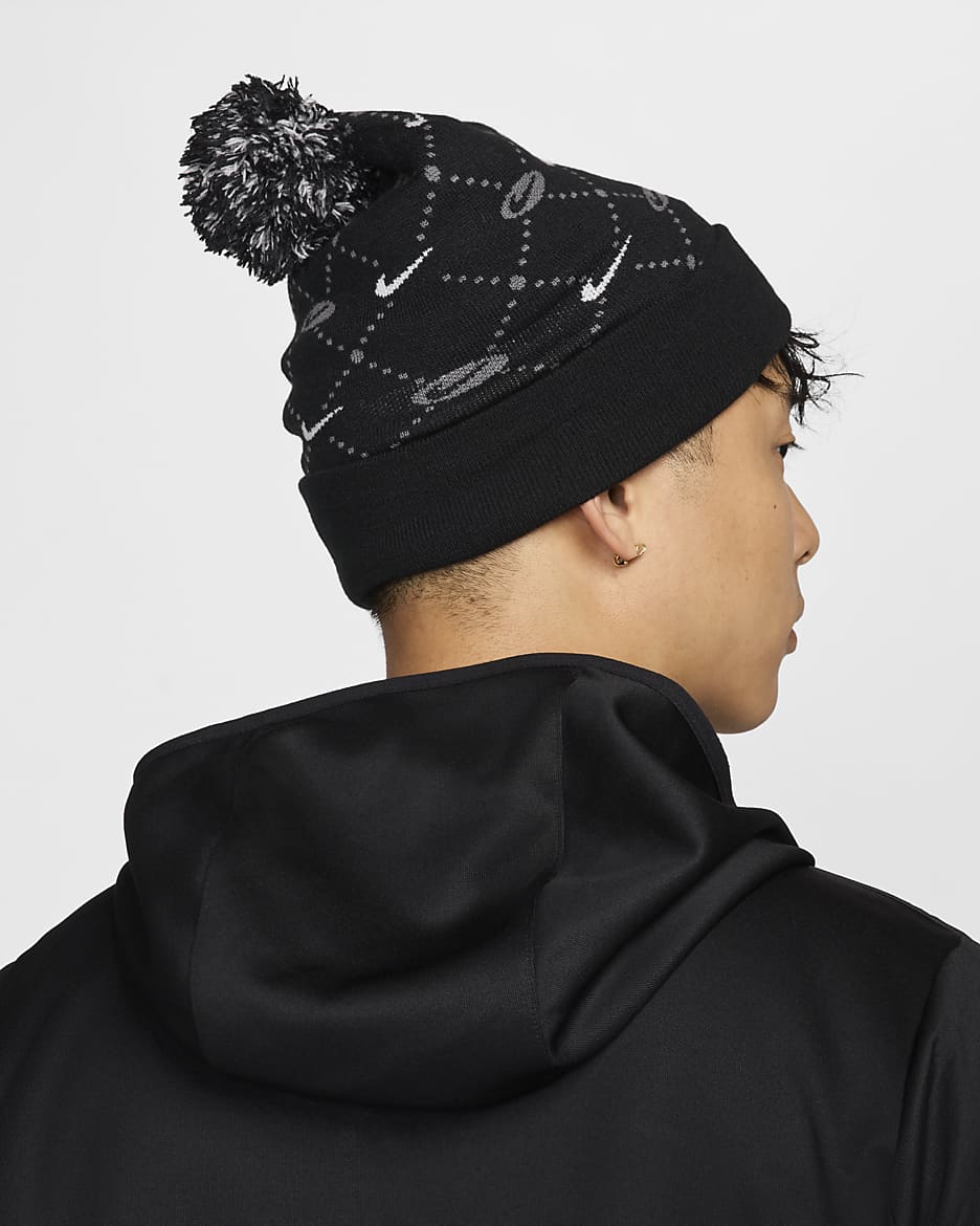 mens nike pom beanie