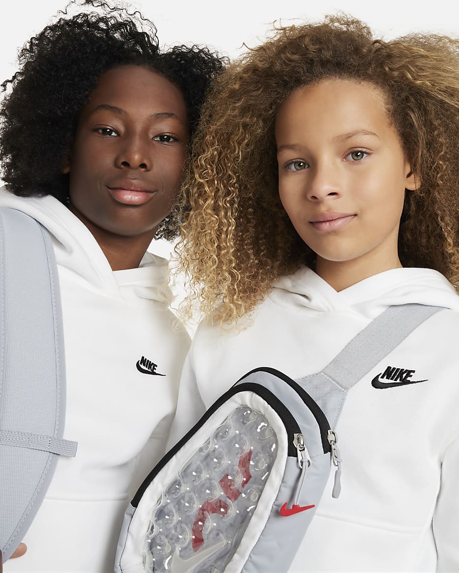 Nike Sportswear Club Fleece Hoodie voor kids - Wit/Zwart