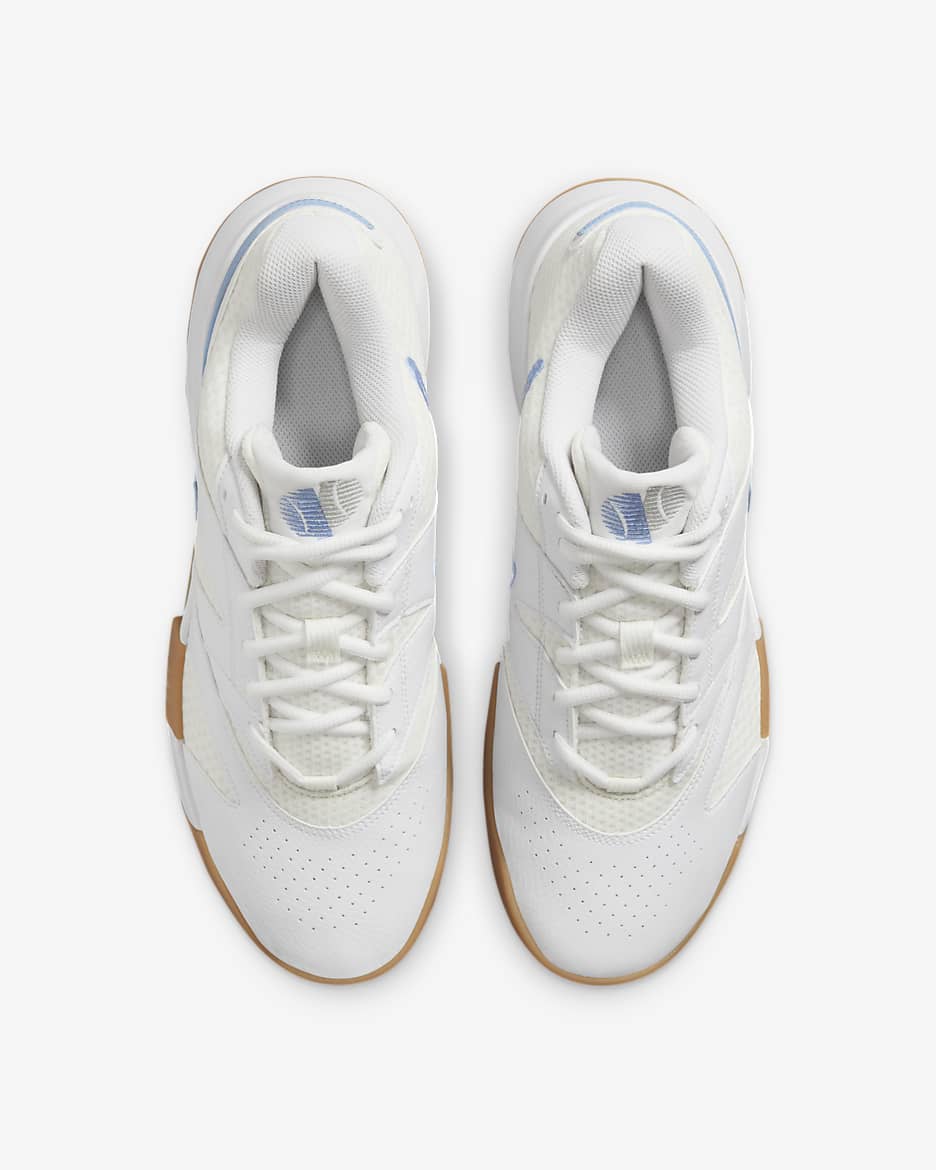 NikeCourt Lite 4 男款網球鞋 - 白色/Sail/Gum Light Brown/Light Blue