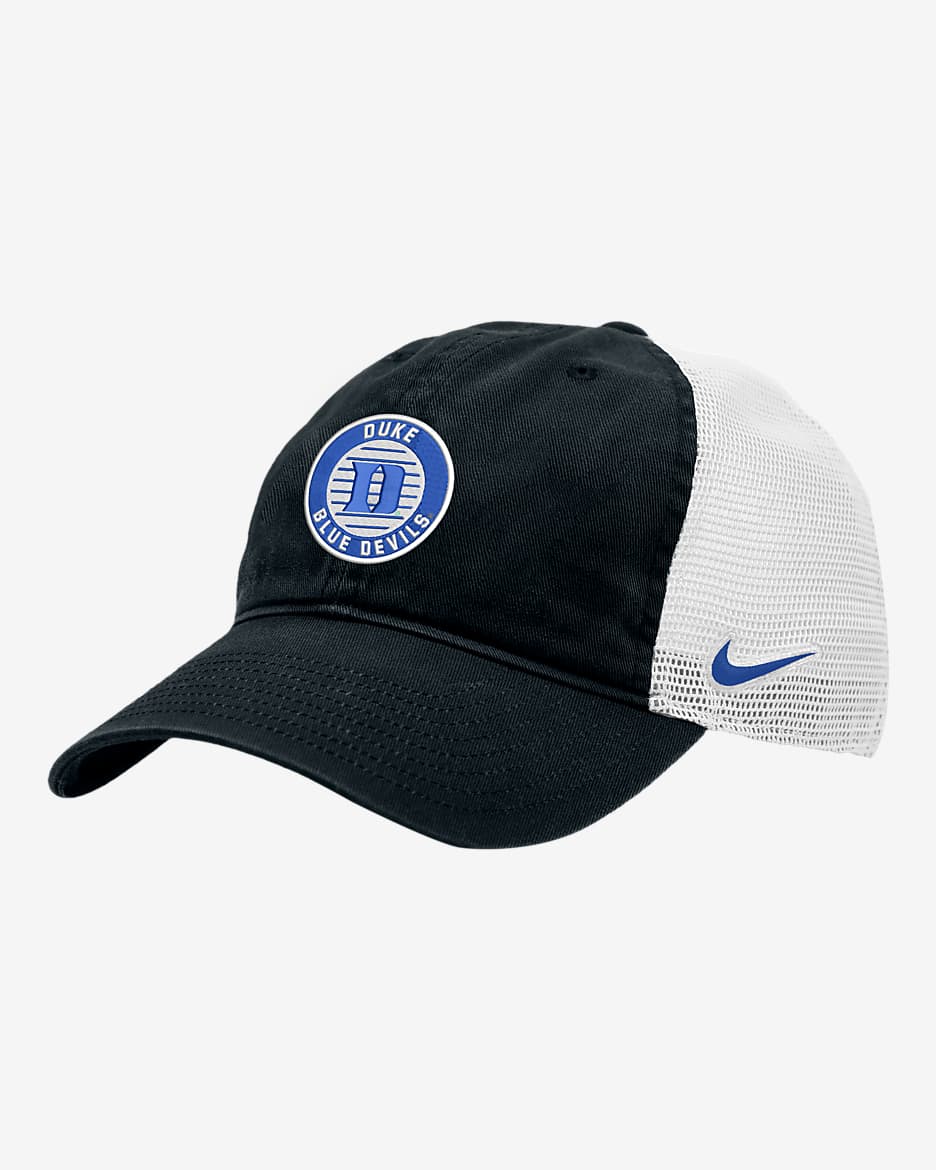 Duke Heritage86 Nike College Trucker Hat - Black