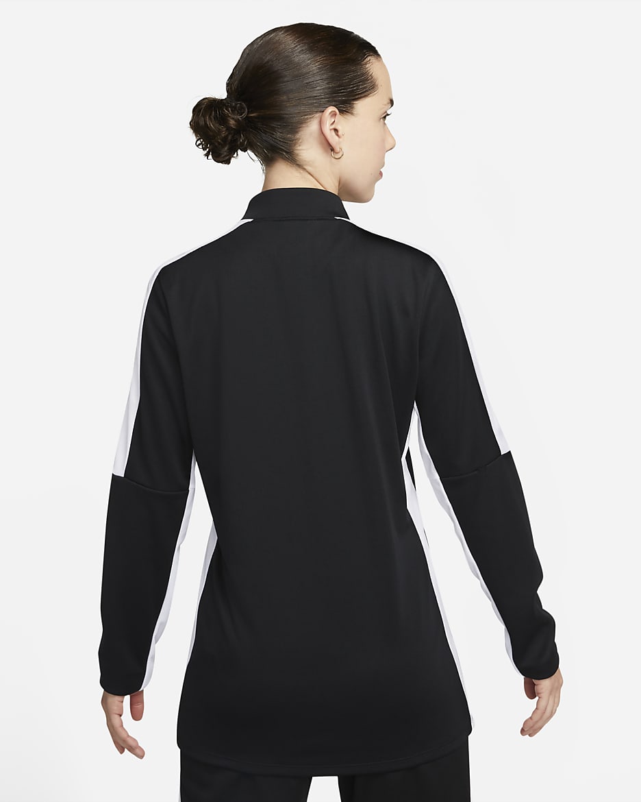 Sudadera de entrenamiento de fútbol para mujer Nike Dri-FIT Academy - Negro/Blanco/Blanco