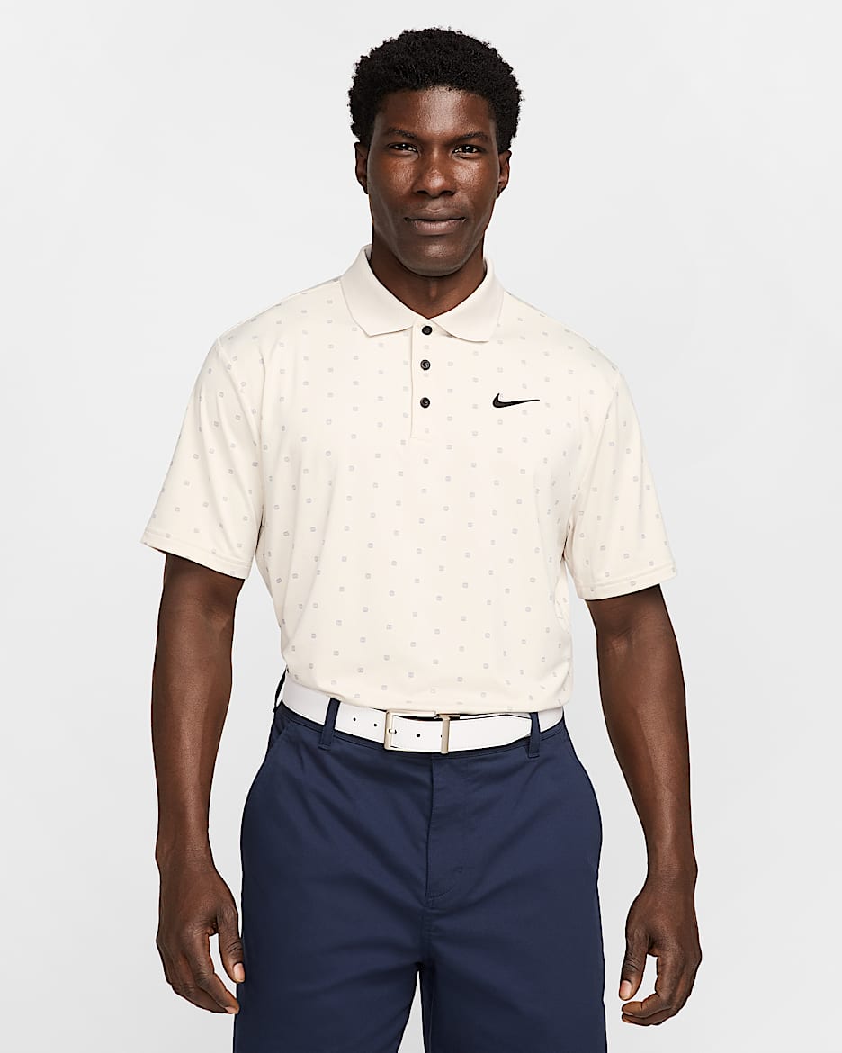 Polo de golf Dri-FIT para hombre Nike Tour - Marrón verdoso claro/Negro
