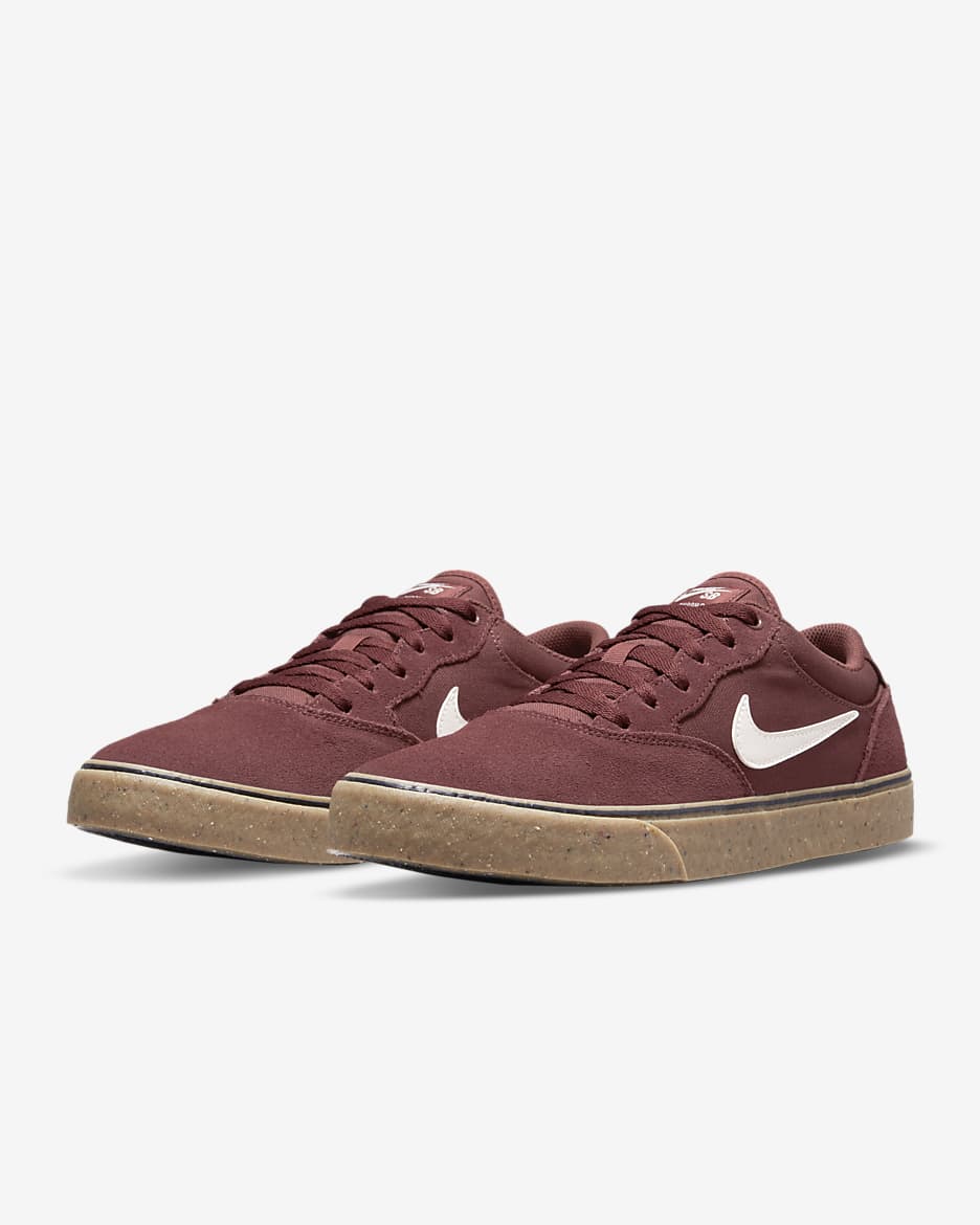 Nike SB Chron 2 Skate Shoe - Dark Pony/Dark Pony/Gum Light Brown/Sail