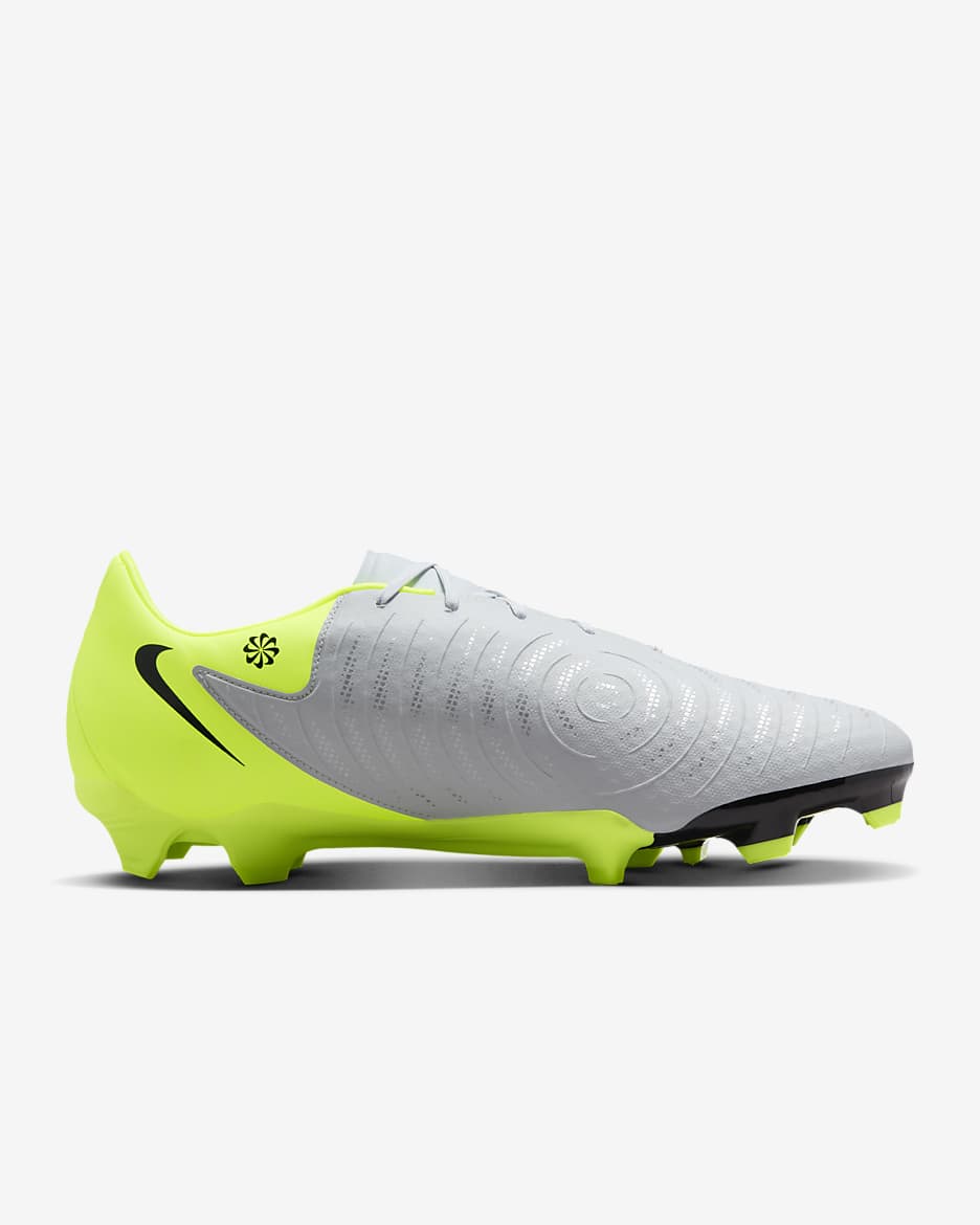 Nike Phantom GX 2 Academy Botes de futbol de perfil baix per a terrenys diversos - Platejat metal·litzat/Volt/Negre