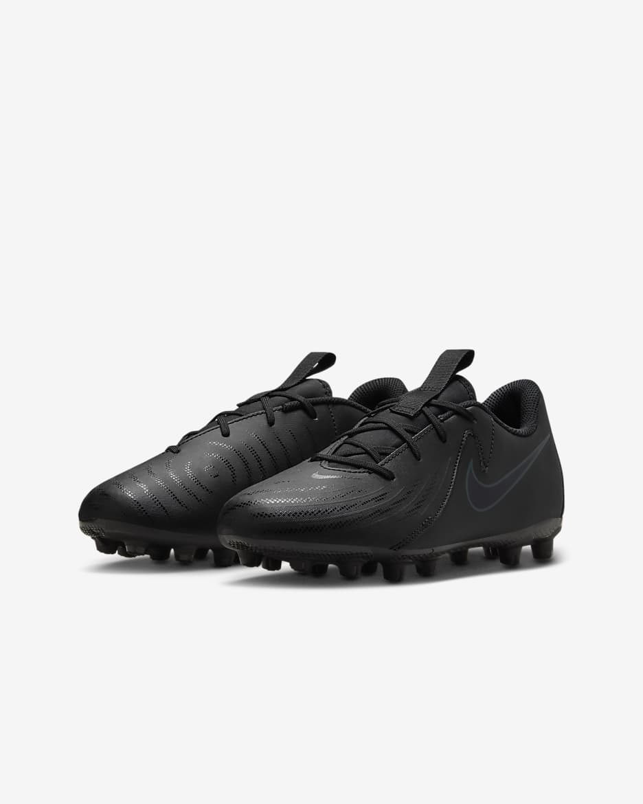 Nike Jr. Phantom GX 2 Academy Little/Big Kids' HG Soccer Cleats - Black/Deep Jungle/Black