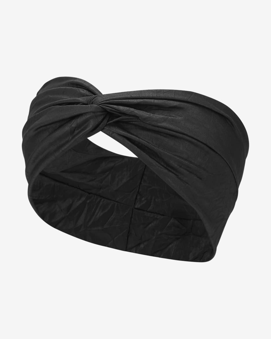 Nike Textured Twist Knot Headband - Black