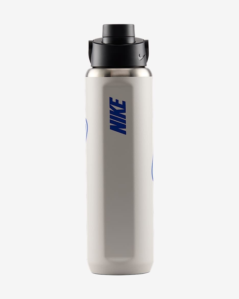 Nike Recharge Stainless Steel Chug Bottle (710ml approx.) - Sail/Black/Game Royal/Glacier Blue
