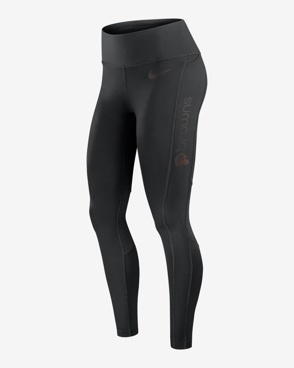 Cleveland Browns Women's Nike Dri-FIT NFL Leggings - Black