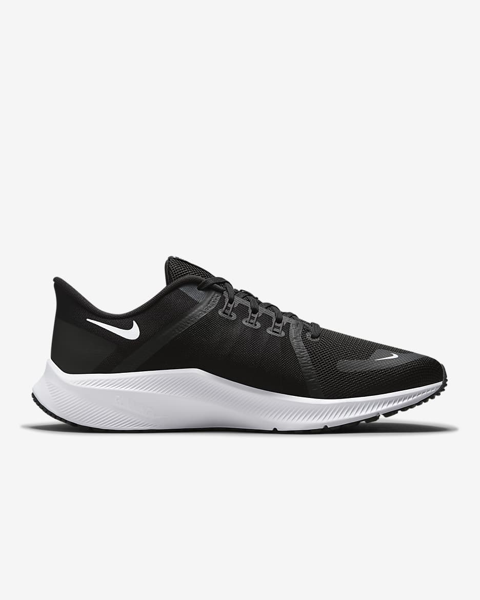 Nike Quest 4 Men's Road Running Shoes - Black/Dark Smoke Grey/White