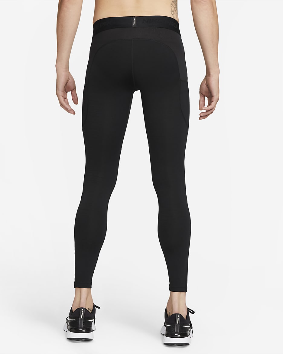 Nike Pro Warm Herentights - Zwart/Wit