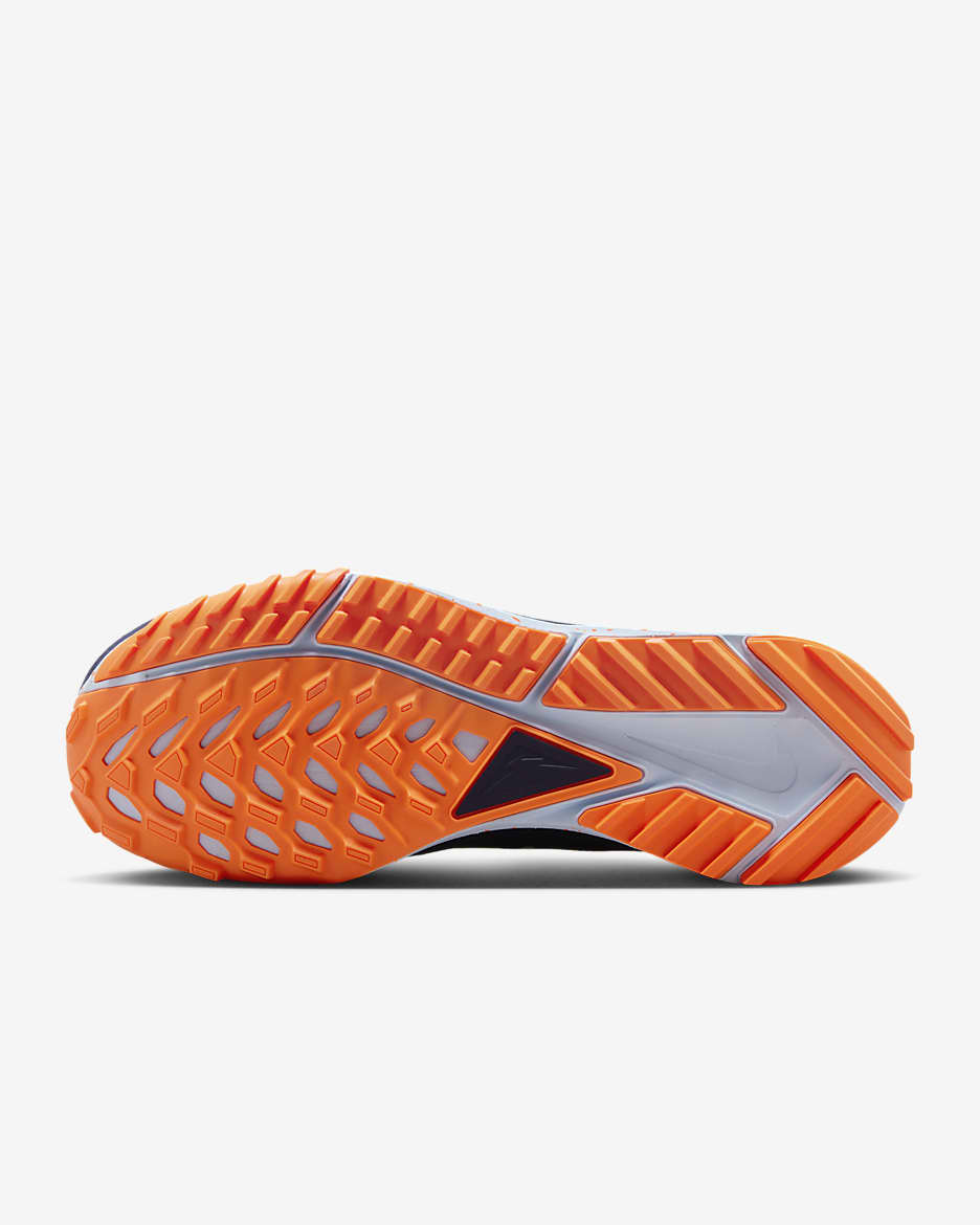 Nike Pegasus Trail 4 GORE-TEX Men's Waterproof Trail-Running Shoes - Sea Glass/Total Orange/Blue Tint/Purple Ink