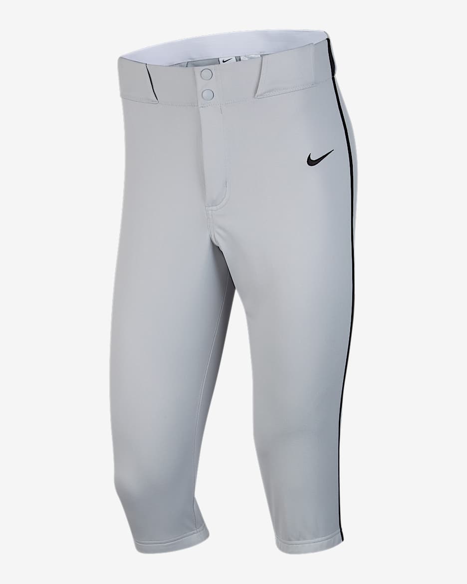 Pants de béisbol entubados de cintura alta para hombre Nike Vapor Select 2 - Gris lobo/Negro/Negro