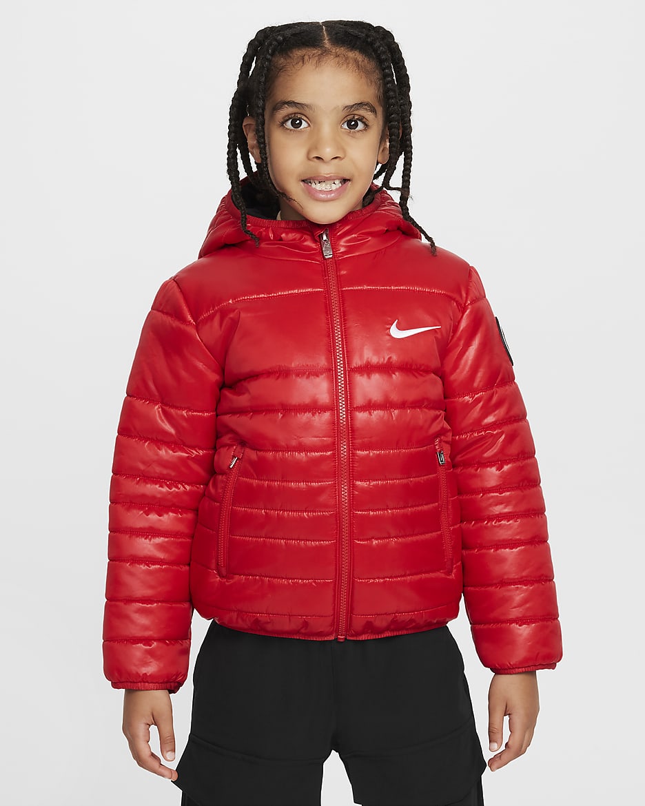 Chamarra acolchada con relleno para preescolar Nike - Rojo universitario