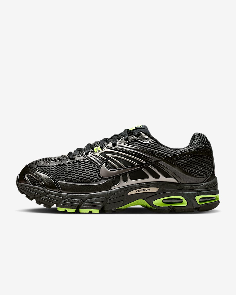 Nike Air Max Moto 2K herresko - Svart/Volt/Dark Smoke Grey/Metallic Pewter