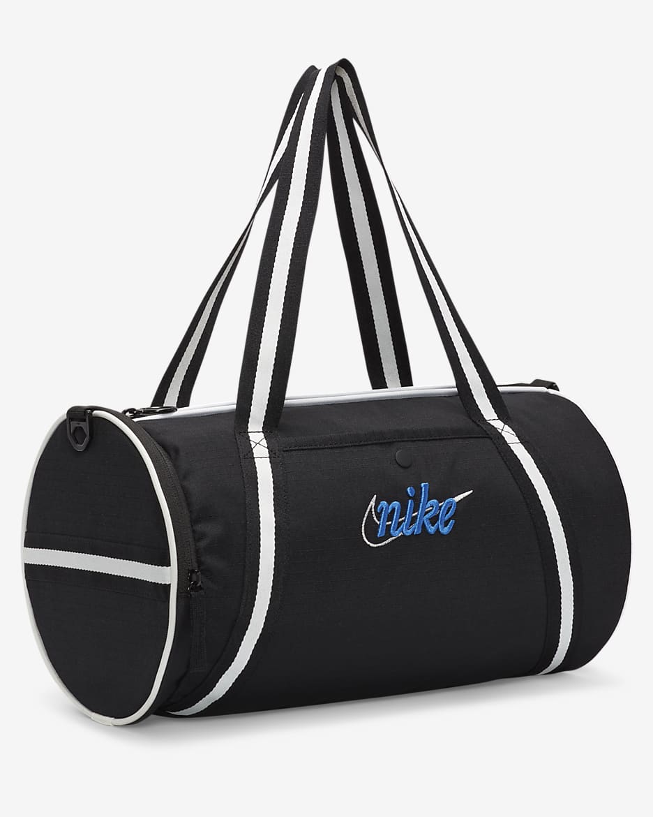 Nike Heritage Retro Duffel Bag (13L) - Black/Black/Hyper Royal