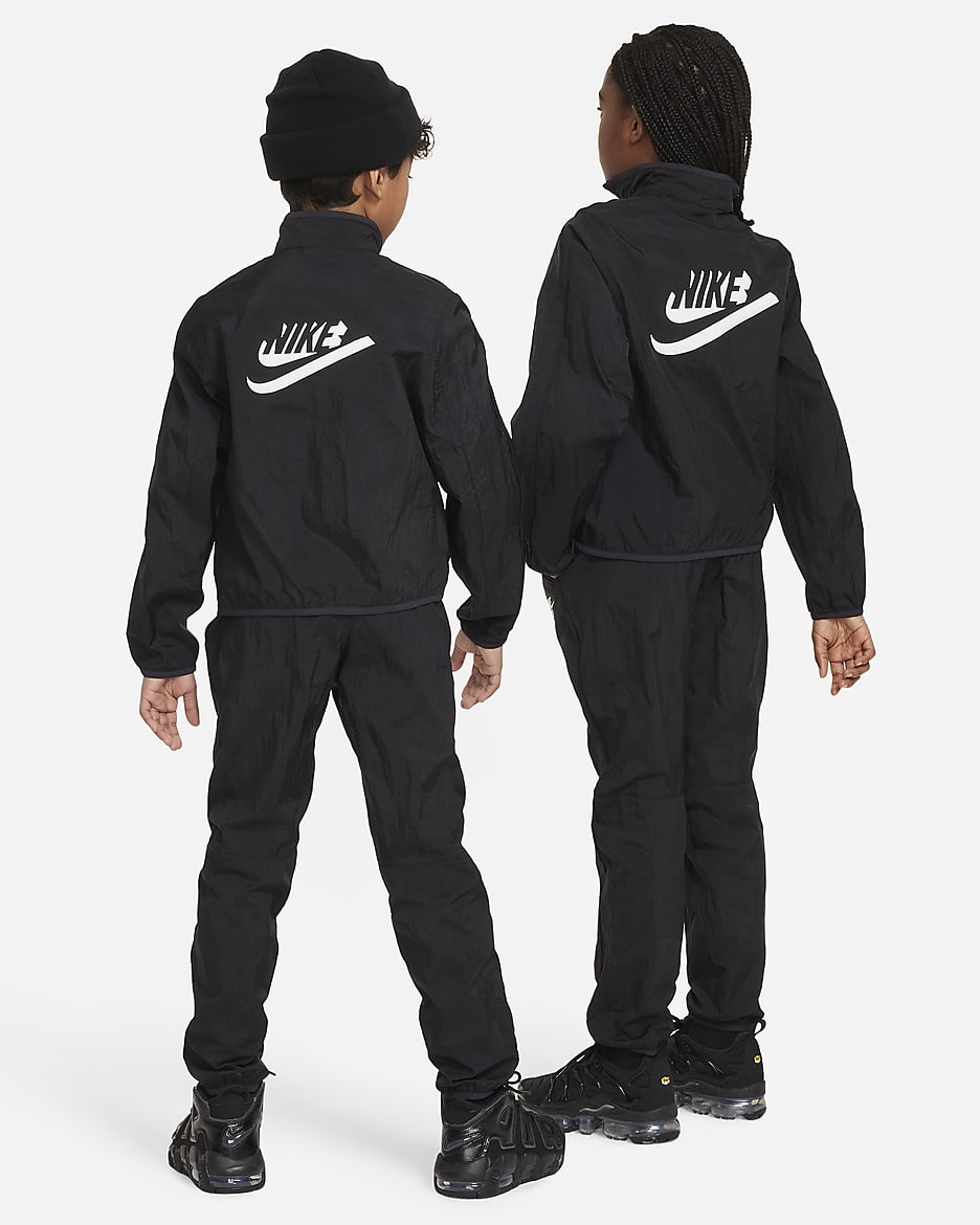 Nike Sportswear Trainingspak voor kids - Zwart/Zwart/Wit