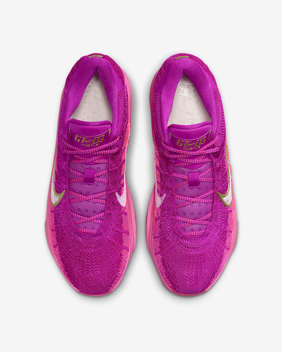 Παπούτσια μπάσκετ Nike G.T. Hustle 3 - Hyper Pink/Vivid Grape/Total Orange/Λευκό