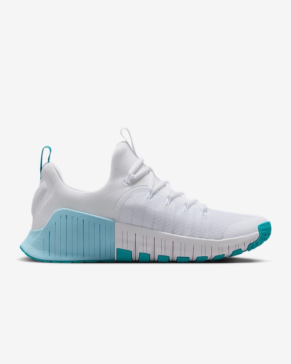 Nike Free Metcon 6 Women's Workout Shoes - White/Glacier Blue/Dusty Cactus