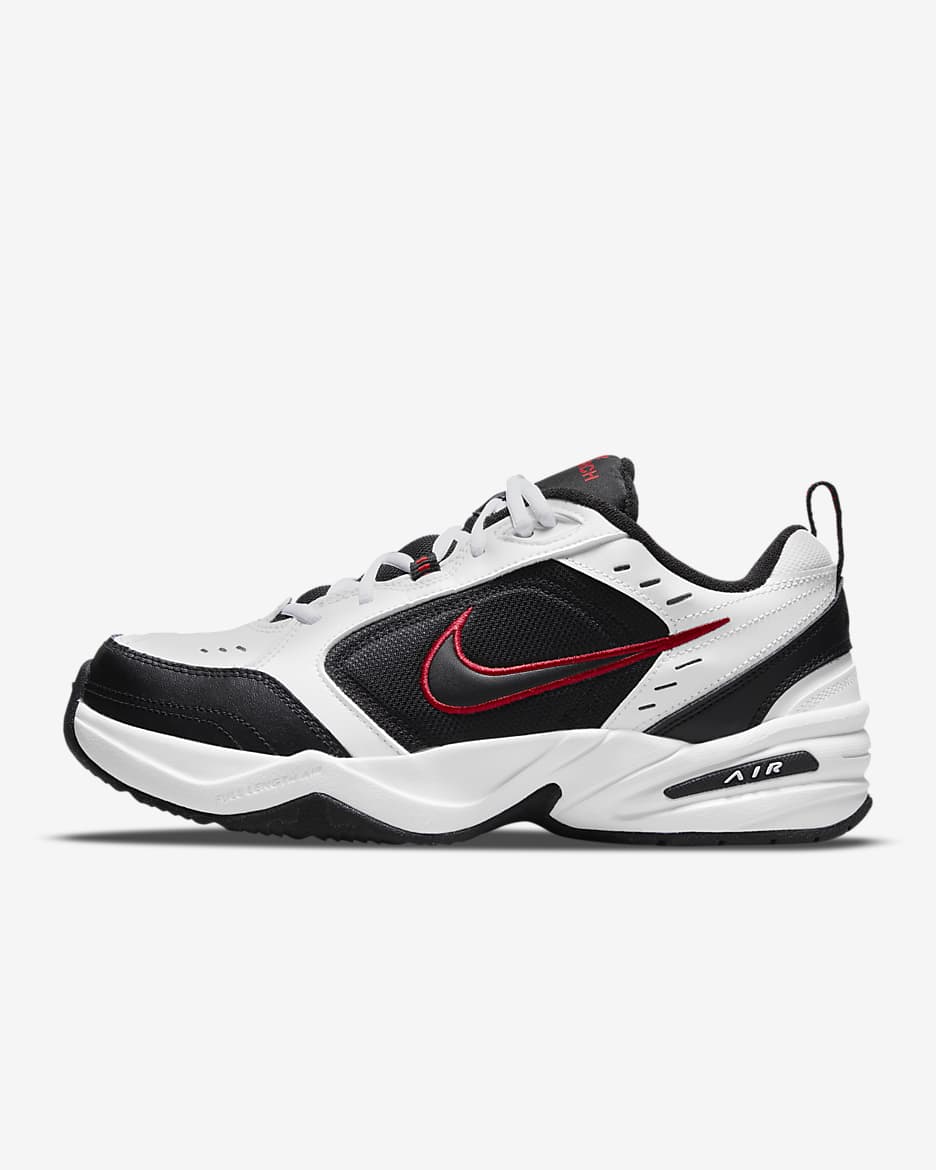 Nike Air Monarch IV Men's Workout Shoes (Extra Wide) - White/Black