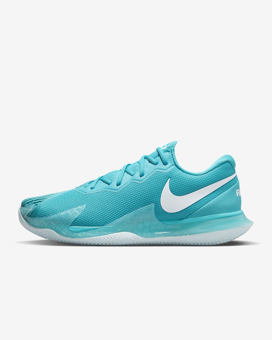 Chaussure de tennis pour terre battue NikeCourt Air Zoom Vapor Cage 4 Rafa pour Homme - Dusty Cactus/Glacier Blue/Blanc