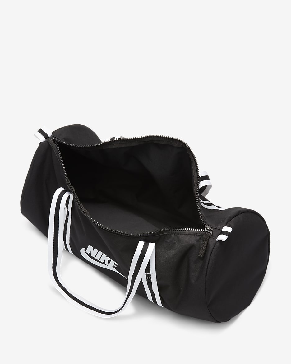 Nike Heritage Duffel Bag - Black/Black/White