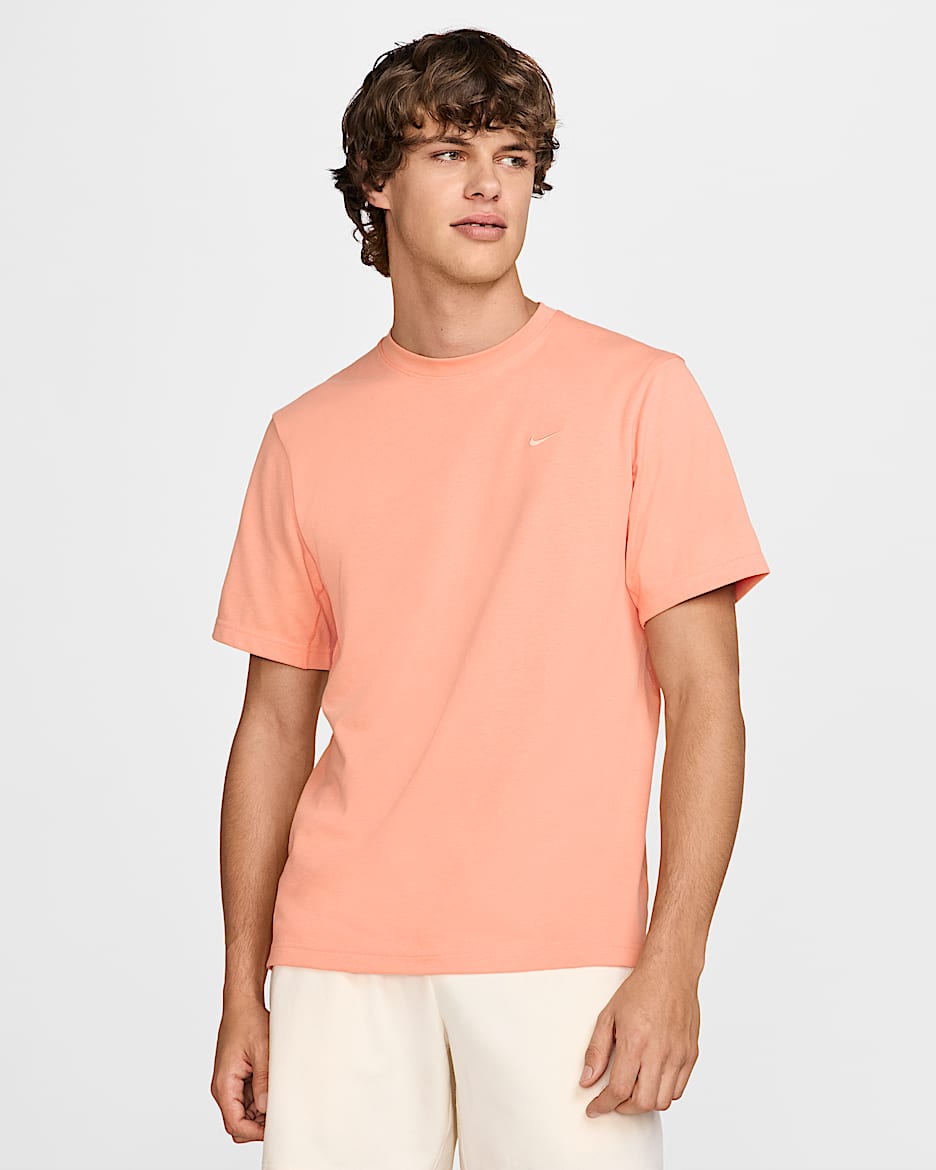 Nike Primary Men's Dri-FIT Short-Sleeve Versatile Top - Apricot Agate/Apricot Agate