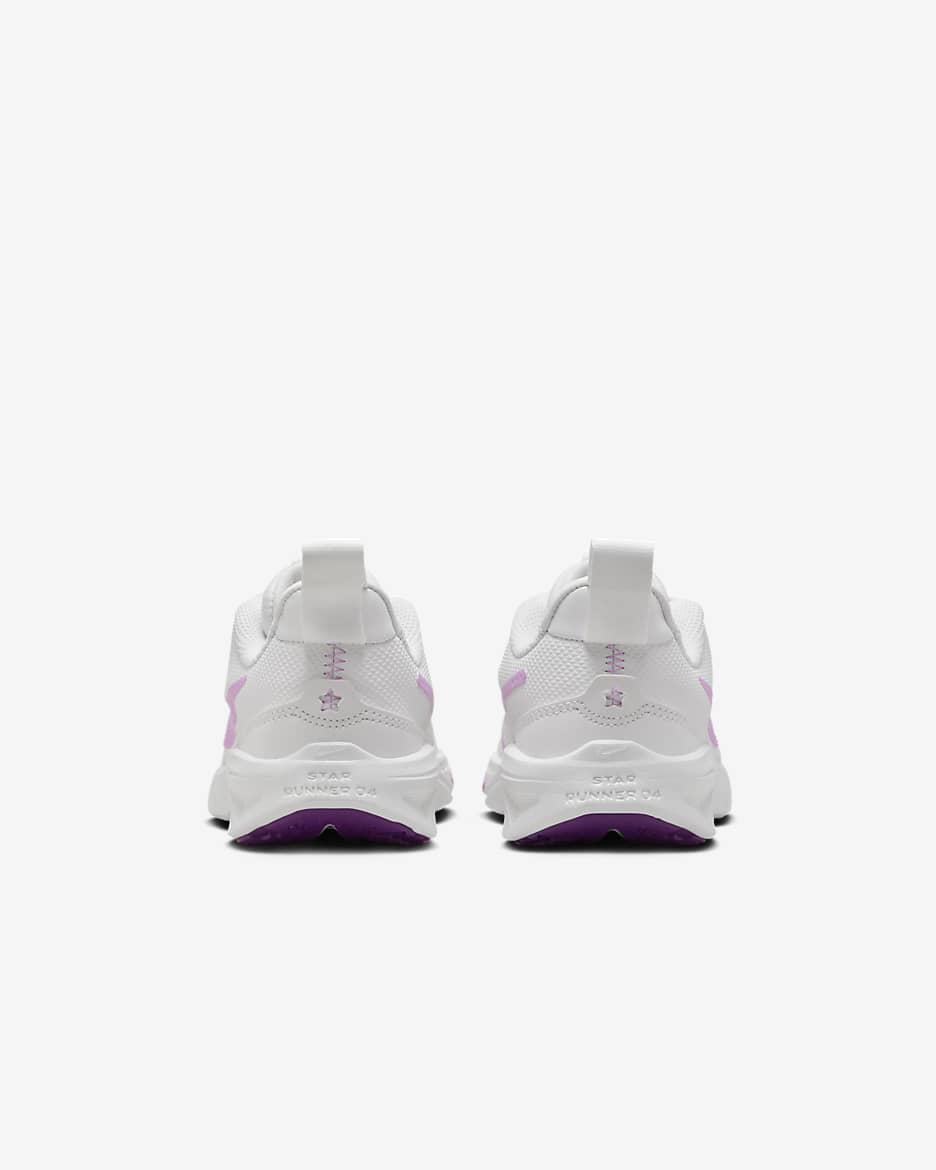 Nike Star Runner 4 Younger Kids' Shoes - Summit White/Viotech/Summit White/Beyond Pink