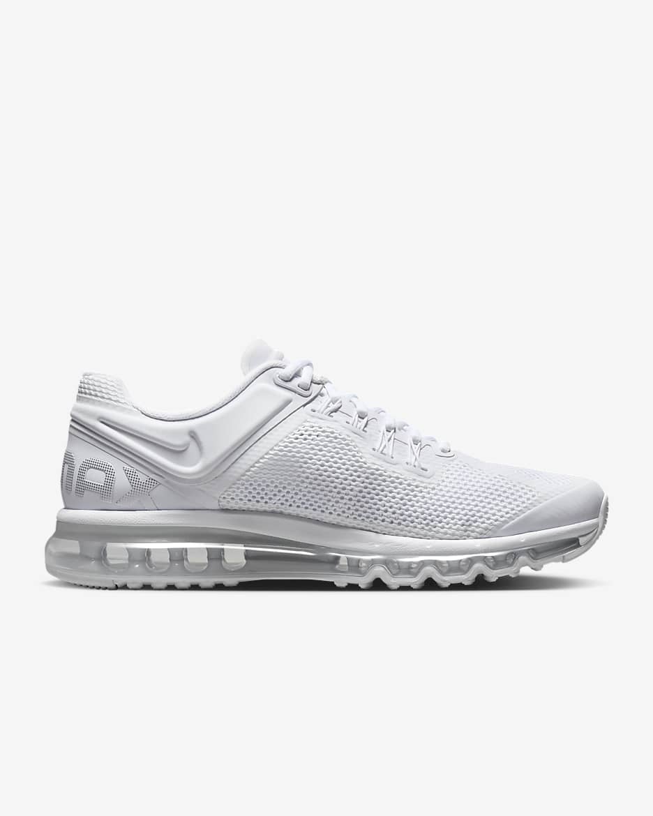 Calzado para hombre Nike Air Max 2013 - Blanco/Negro/Plata metalizado