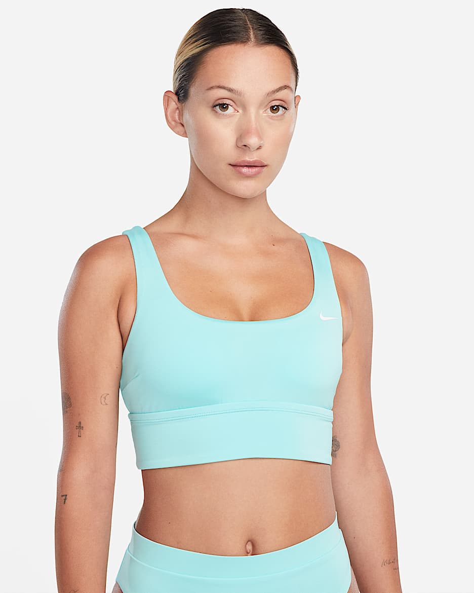 Prenda para la parte superior de Midkini de cuello redondo para mujer Nike Essential - Copa