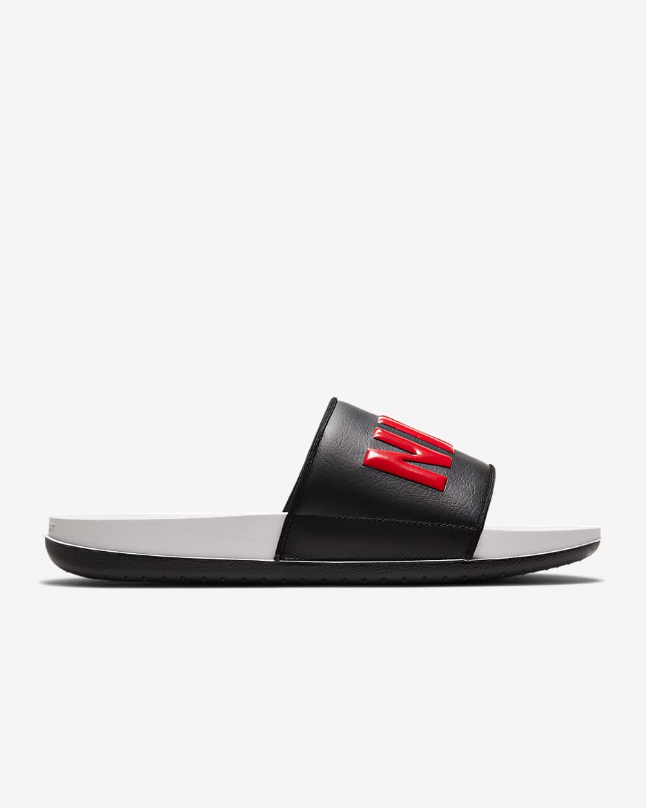 Nike Offcourt Herren-Slides - Vast Grey/Schwarz/University Red