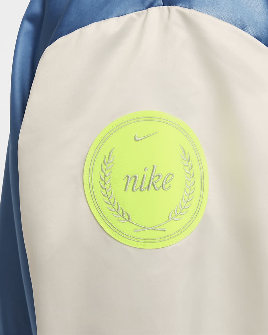 Nike Sportswear Girls' Varsity Jacket - Aegean Storm/Light Bone