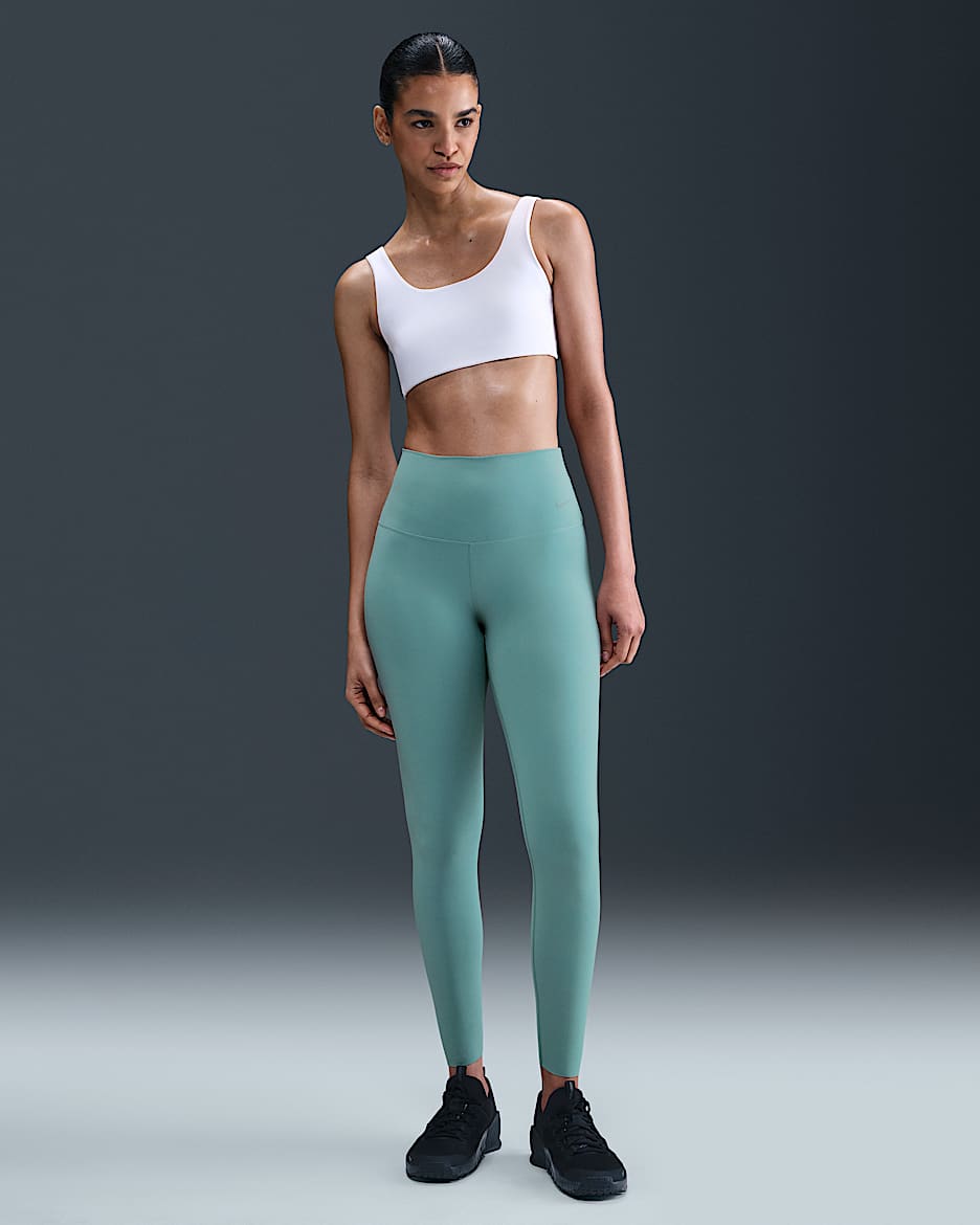 Nike Zenvy Women's High-Waisted 7/8 Leggings - Cannon/Black
