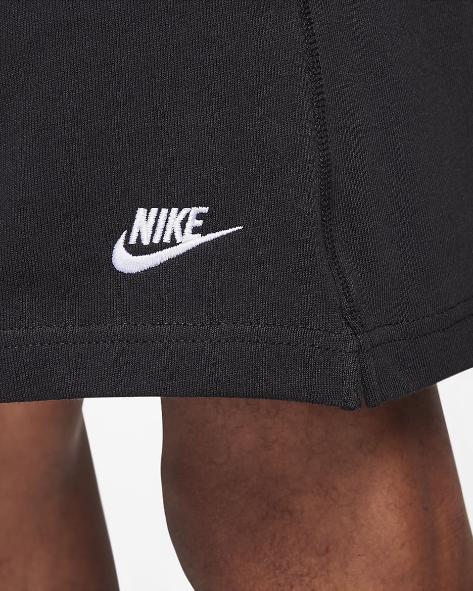 Nike Club kötött férfi rövidnadrág - Fekete/Fehér