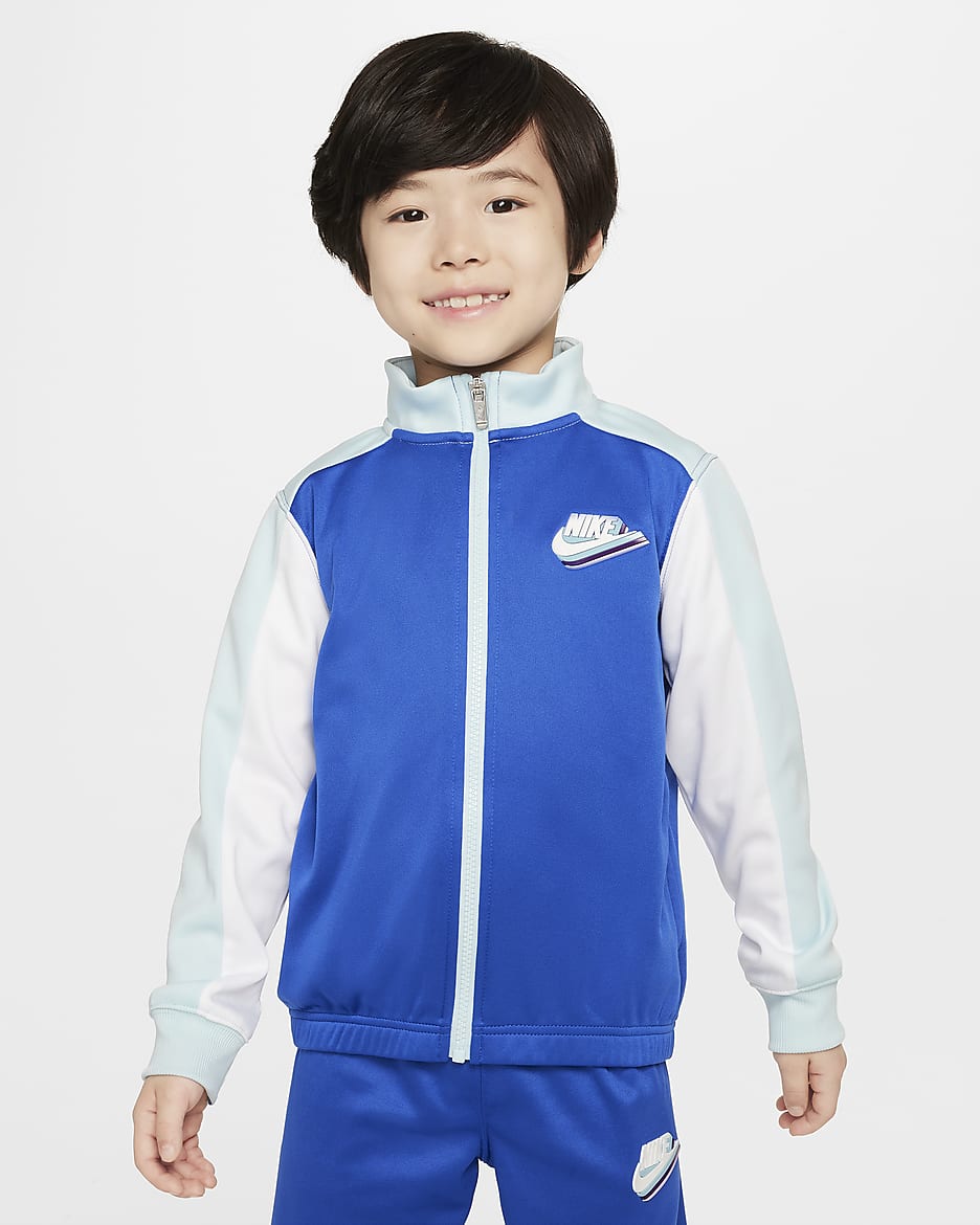 Conjunto de tricot para niños talla pequeña Nike Sportswear Dri-FIT Reimagine - Royal juego