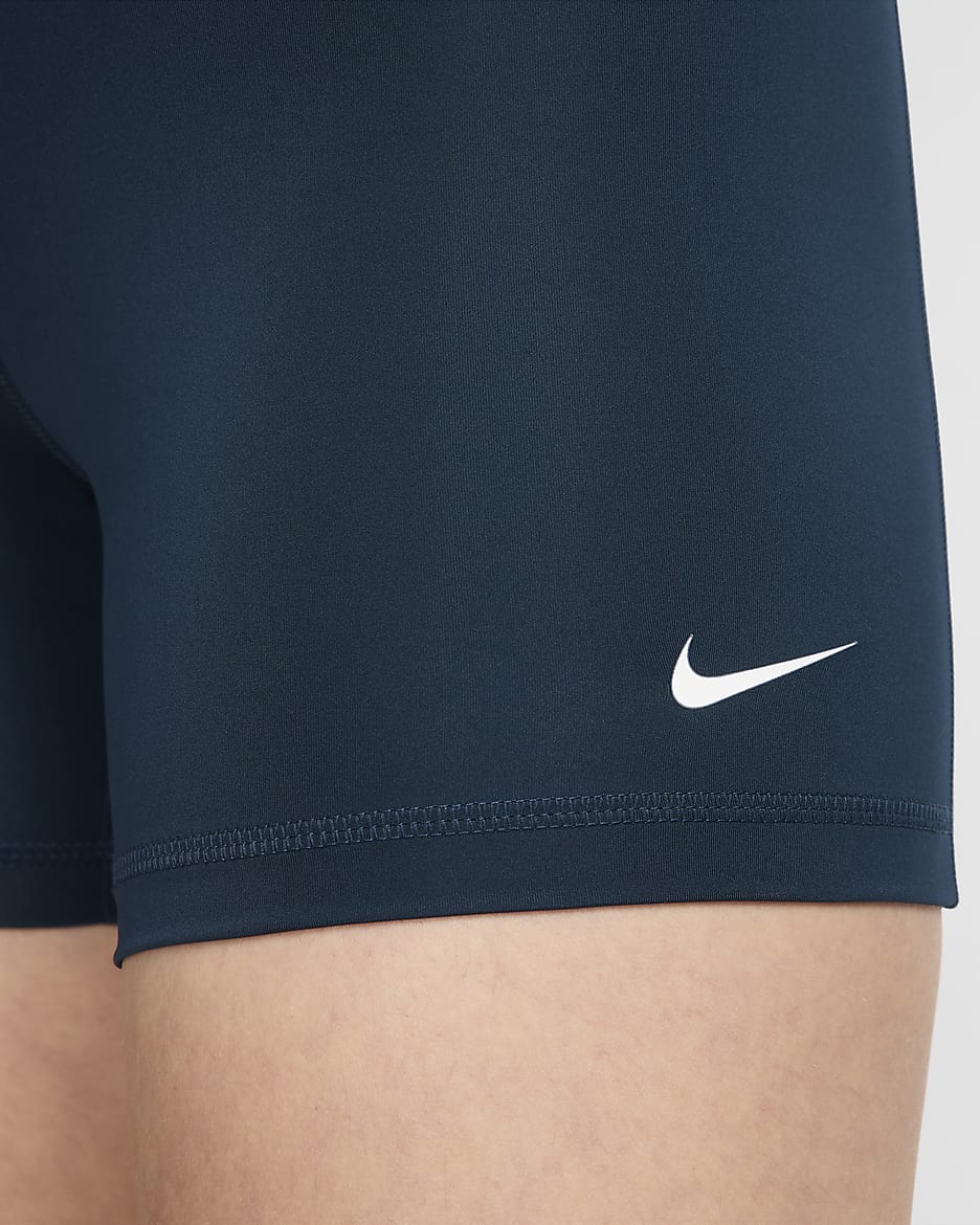 Shorts de 13 cm para mujer Nike Pro 365 - Azul marino militar/Negro/Blanco