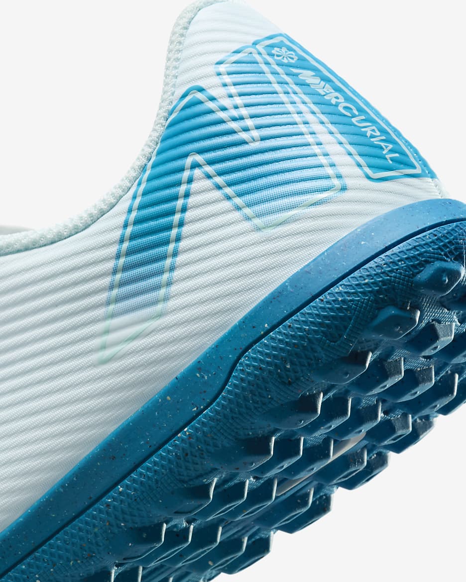 Nike Jr. Mercurial Vapor 16 Club TF Low-Top-Fußballschuh (jüngere/ältere Kinder) - Glacier Blue/Blue Orbit