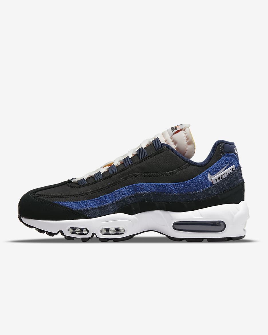 Tenis para hombre Nike Air Max 95 SE - Negro/Obsidiana/Azul royal intenso/Vela