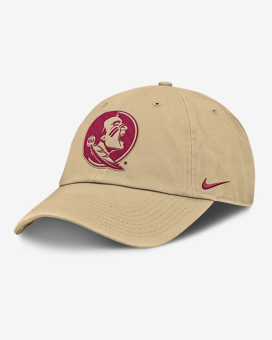 Gorra universitaria Nike ajustable para hombre Florida State Seminoles Primetime Club - Oro Vegas
