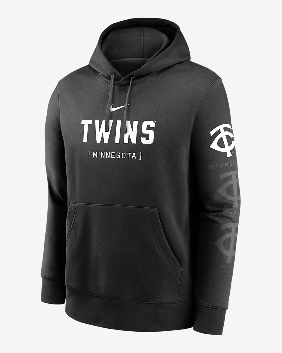 Minnesota Twins Fashion Club Men's Nike MLB Pullover Hoodie - Black