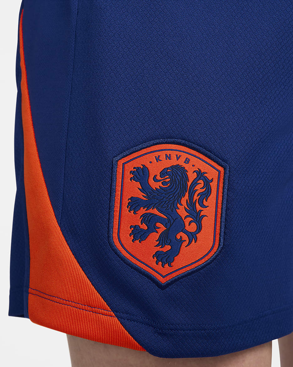 Pánské pleteninové fotbalové kraťasy Nike Dri-FIT Nizozemsko Strike - Deep Royal Blue/Safety Orange/Safety Orange