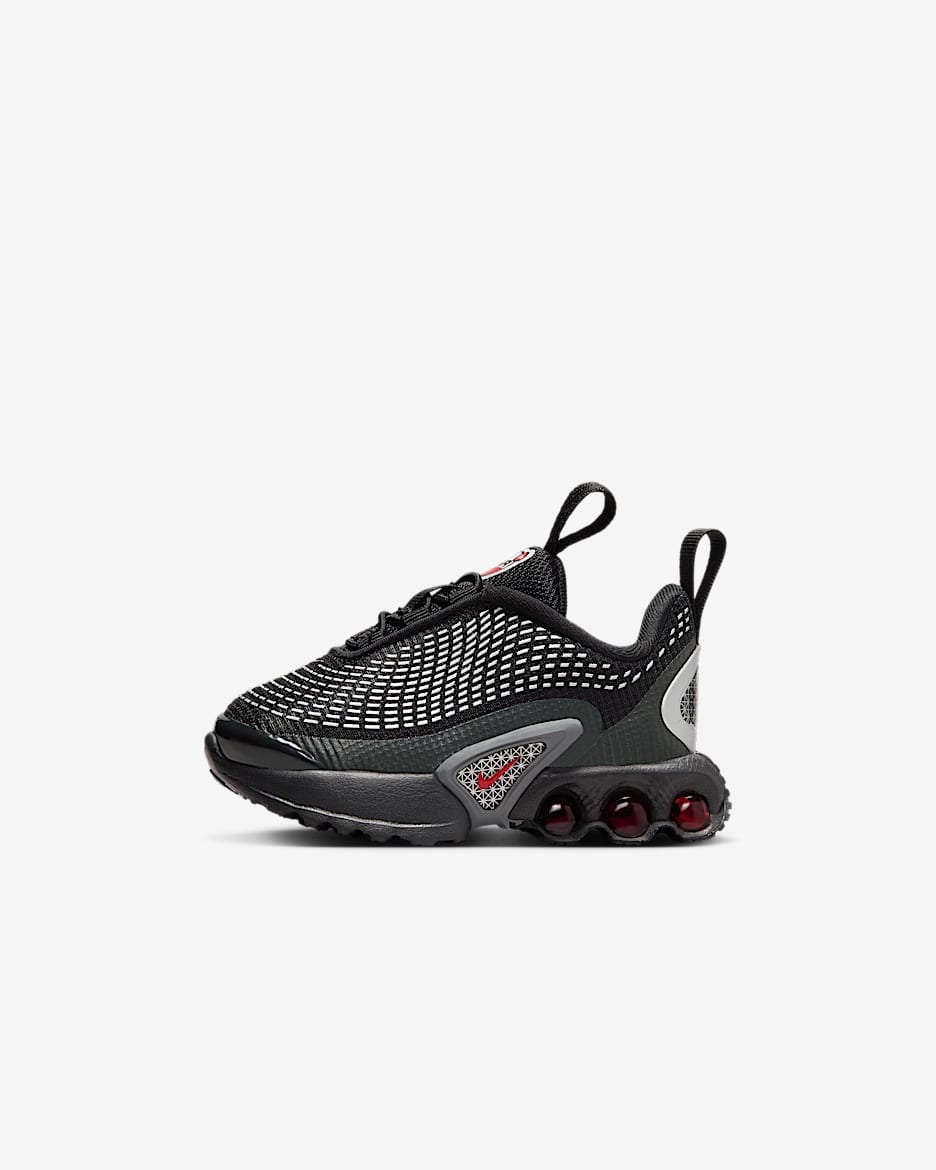 Nike Air Max Dn Baby/Toddler Shoes - Black/Black/Metallic Silver/University Red