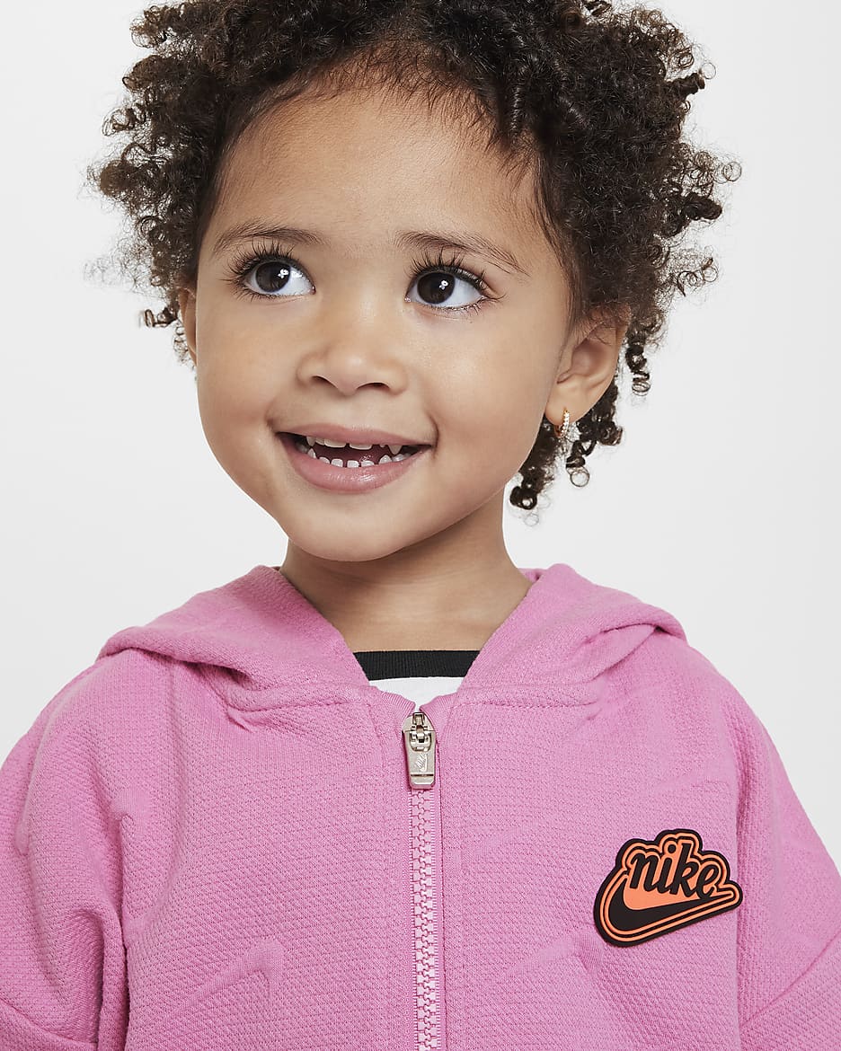 Nike New Impressions Toddler Full-Zip Hoodie - Magic Flamingo