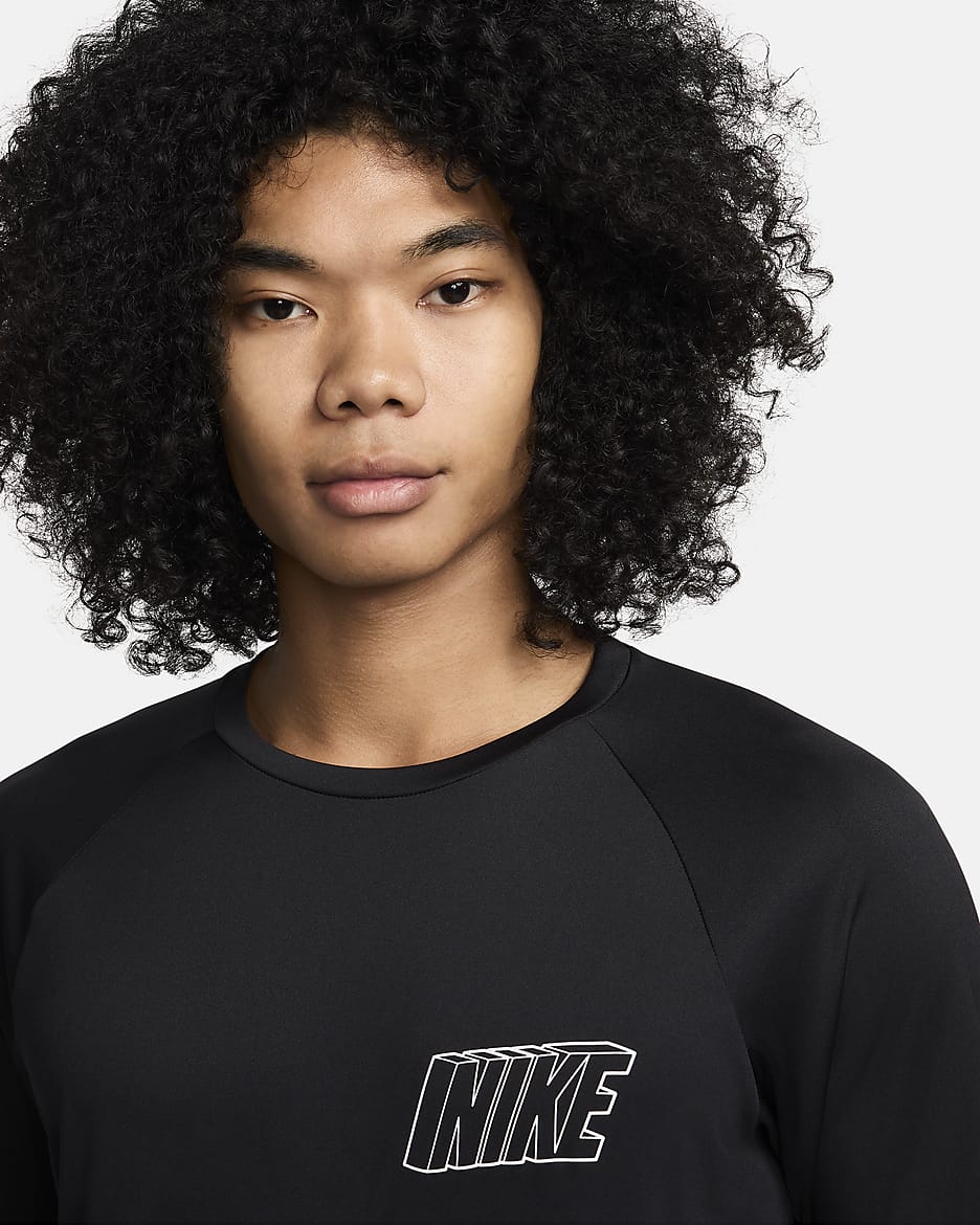 Nike Swim Men's Long-Sleeve Hydroguard - Black