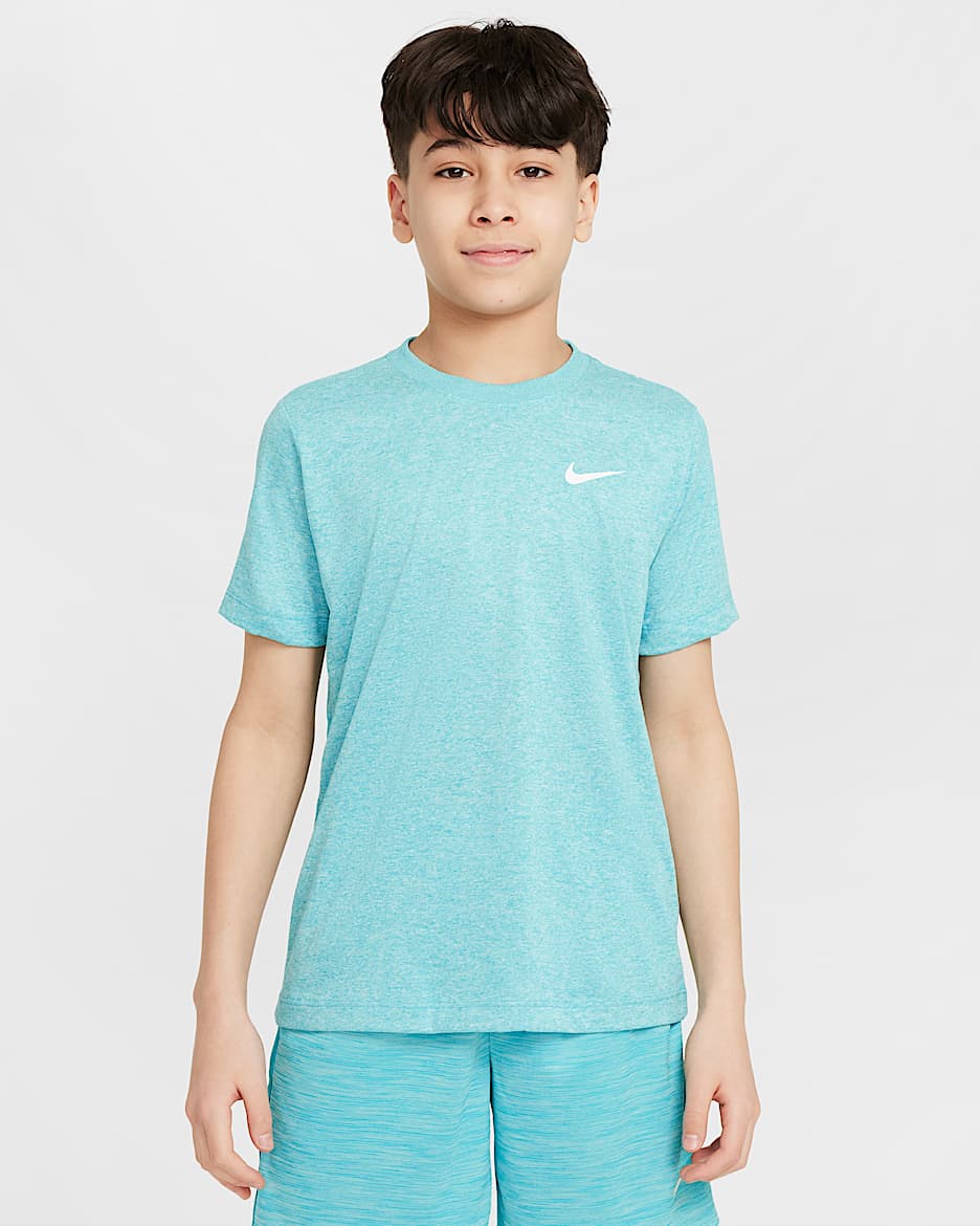 Nike Legend Big Kids' Dri-FIT T-Shirt - Dusty Cactus/Pure/Heather