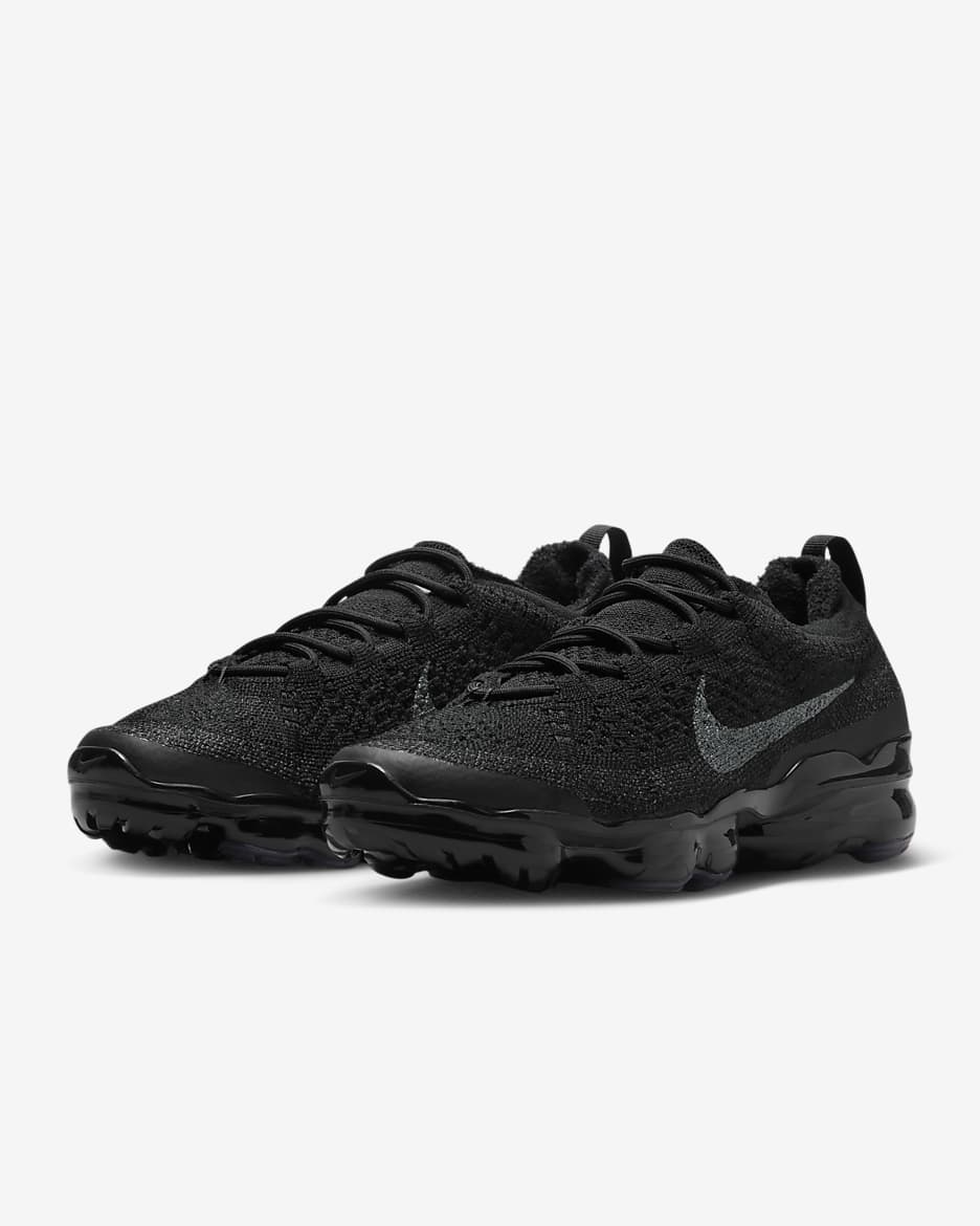 Nike Air VaporMax 2023 Flyknit 女鞋 - 黑色/黑色/Anthracite