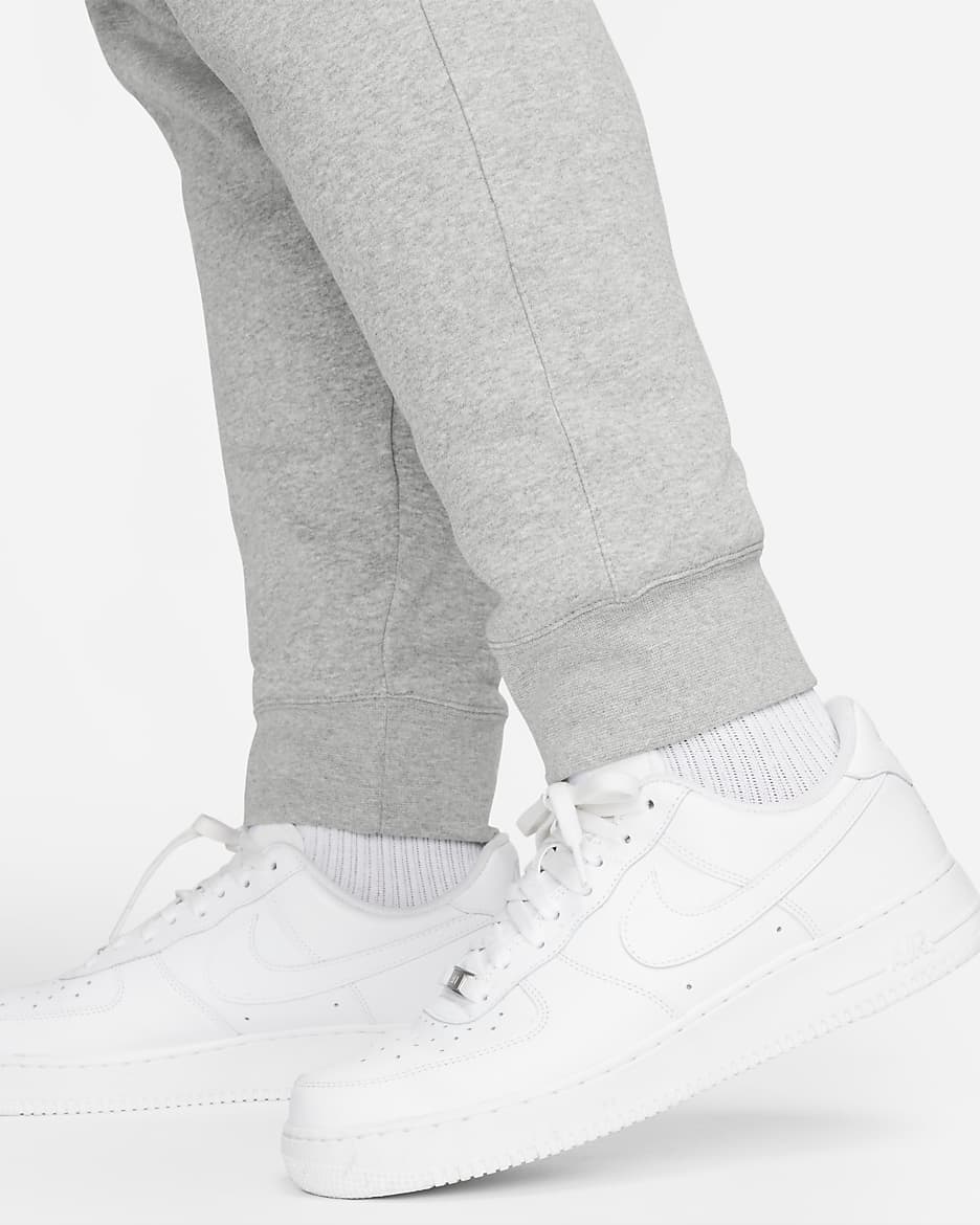 Nike Sportswear Club Fleece Joggers - Gris oscuro jaspeado/Plata mate/Blanco