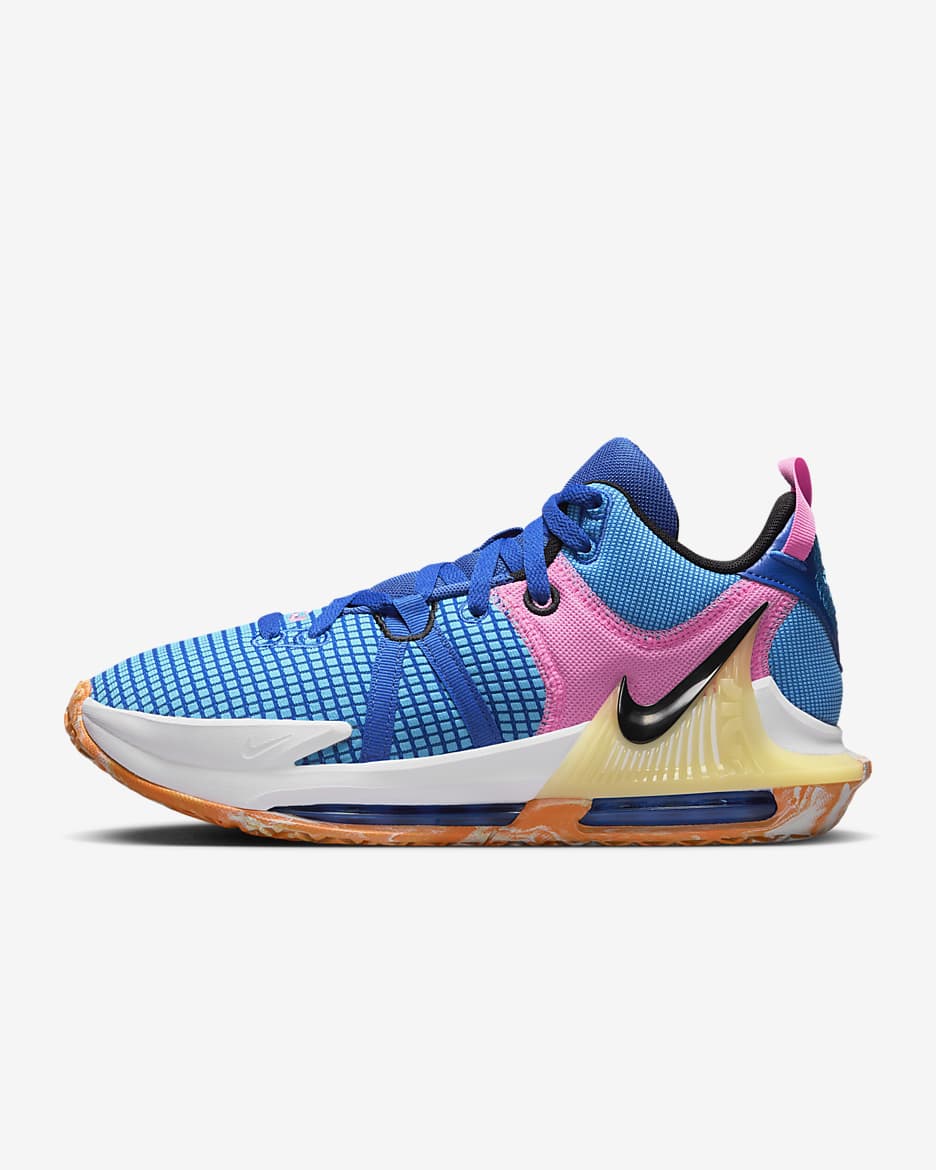 LeBron Witness 7 EP Basketball Shoes - Hyper Royal/Blue Lightning/White/Black